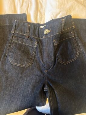 Maeve Dark Blue Straight-Leg Jeans